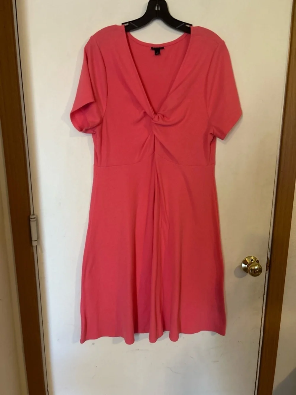 Torrid Size 1 Mini Rib Knit Twist Front Skater Dress